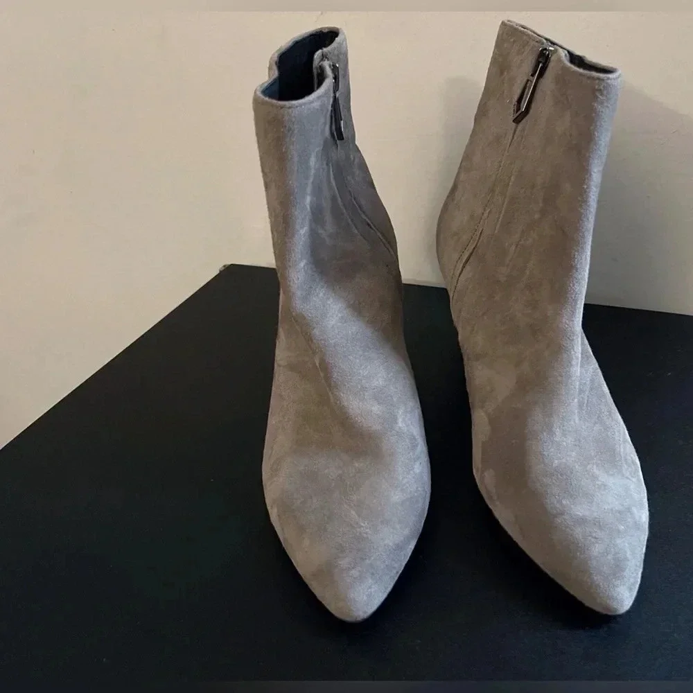 Botkier pointed toe suede booties casual heels fall